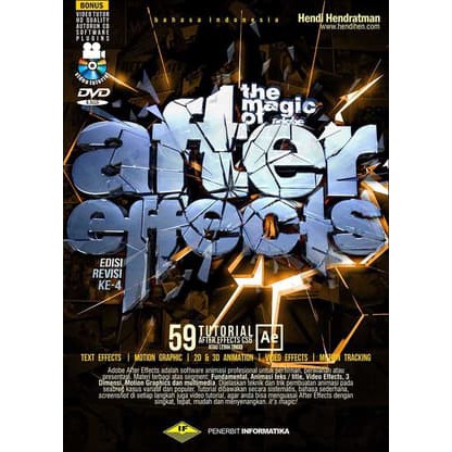 BUKU THE MAGIC OF ADOBE AFTER EFFECT + DVD