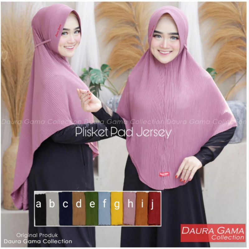 jilbab bergo ped plisket jumbo by daura gama/ bergo ped plisket/bergo plisket jumbo