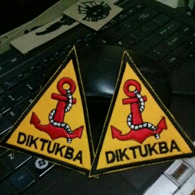 BORDIR logo dik tukba/bet nama atribut seragam tni /patch/