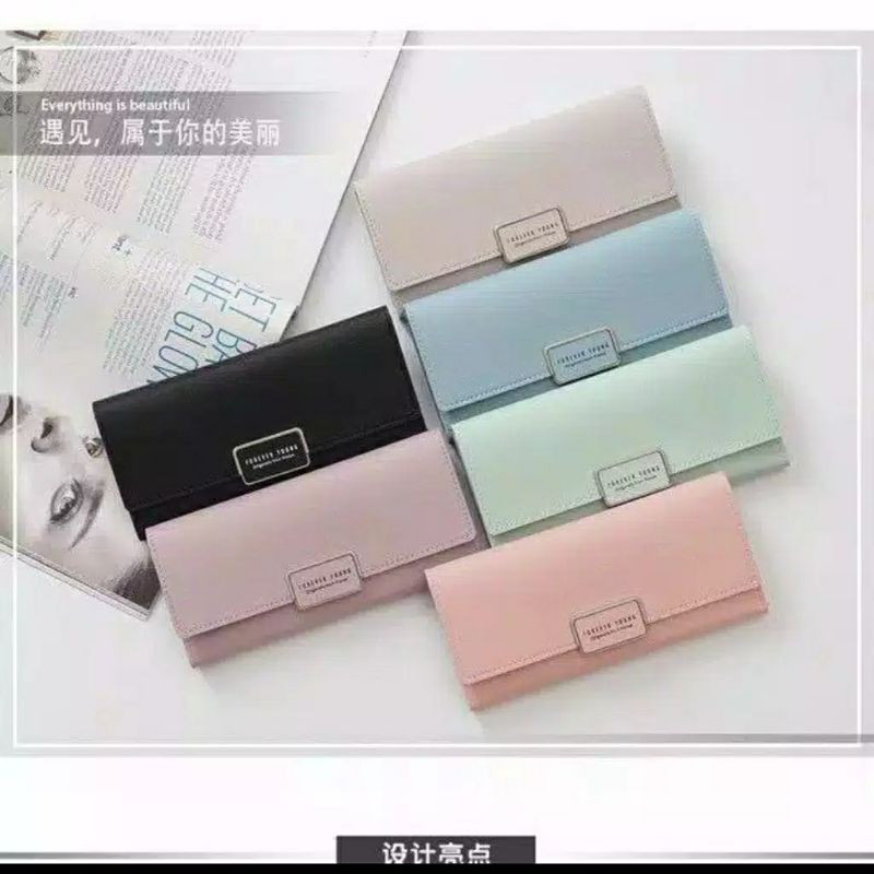 Dompet Wanita Import Forever Young Lipat Panjang / Dompet Lipat Wanita Impor Panjang
