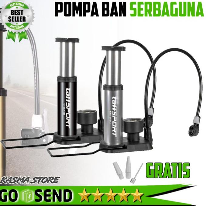 Pompa Angin Mini Portable Ban Sepeda Pompa Manual Motor Bola Kasur