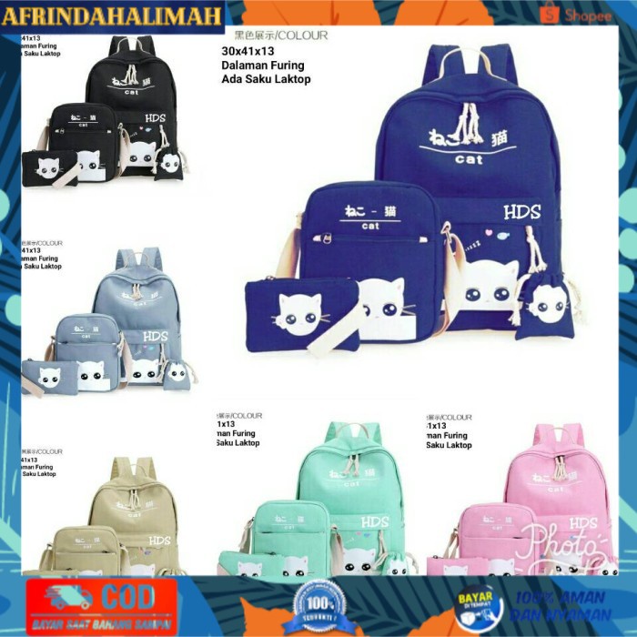 

[TERBARU] Tas anak sekolah set 4in1 tas murah