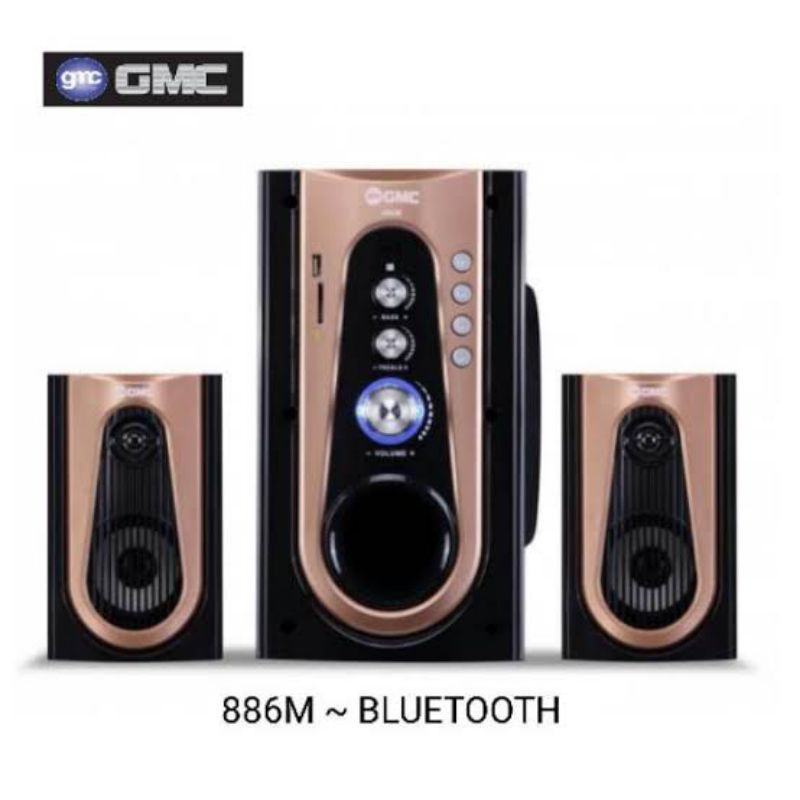 SPEAKER AKTIF GMC 886M MULTIMEDIA, BLUETOOTH, USB, SD CARD, AUDIO INPUT