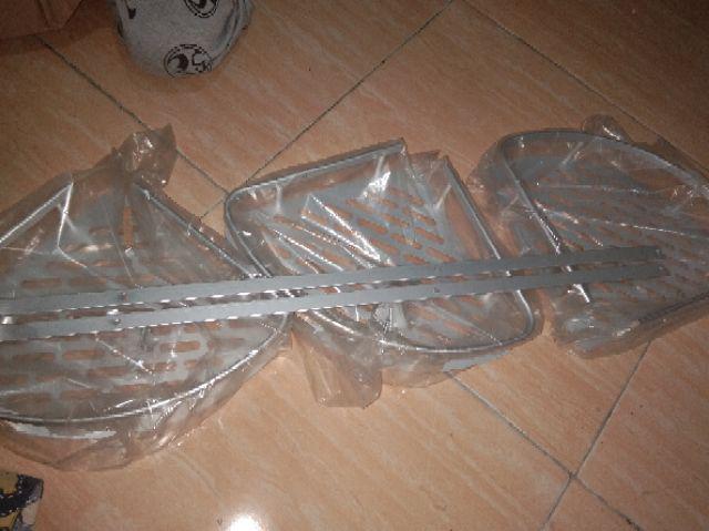 Tempat Sabun Mandi Cair Multifungsi Tempat Shampoo Serbaguna Alumunium