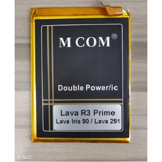 Battery Batere Batre Baterai Double Power Mcom Lava Iris 90 R3 Prime 291