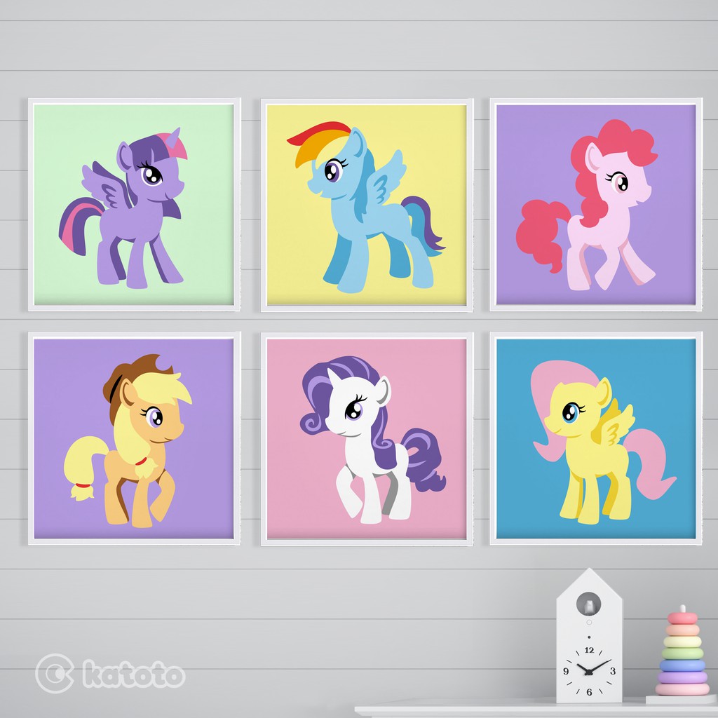 

PAINT BY NUMBERS UNICORN SERIES. KUDA MY LITTLE PONY PEGASUS PAKET MELUKIS ANAK CANVAS 20X20 CM NEW GENERATION