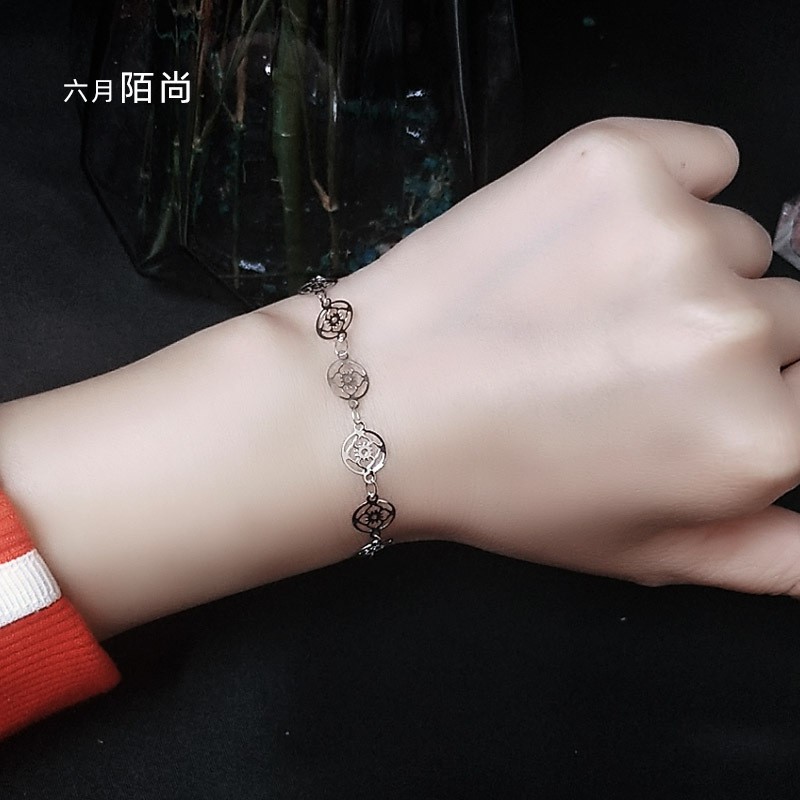 SALE Gelang Titanium Wanita Import Korea Stainless Anti Karat GK146 Cocok Hadiah