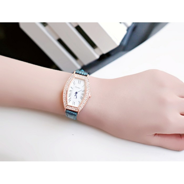 Jam Tangan Wanita Cartier / Jtr 1148 Hijau