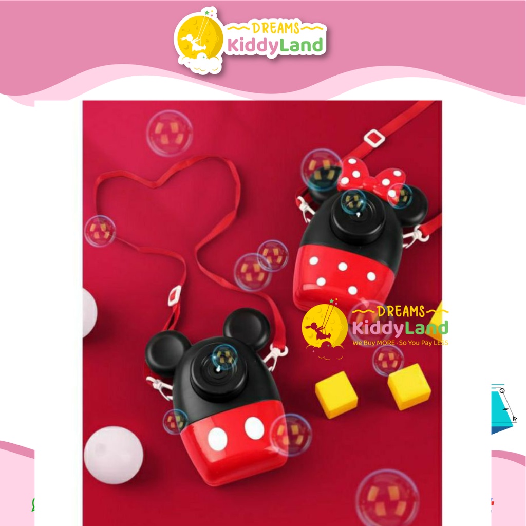 mainan anak camera bubble mickey minnie premium quality