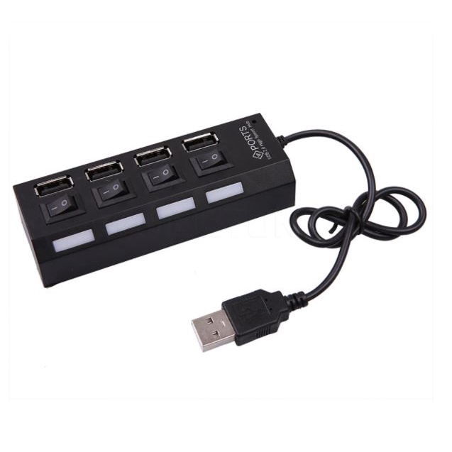 Usb 2.0 hub m-tech 4 port on off switch 480Mbps 4p-01 - Terminal usb2.0 4 slot saklar