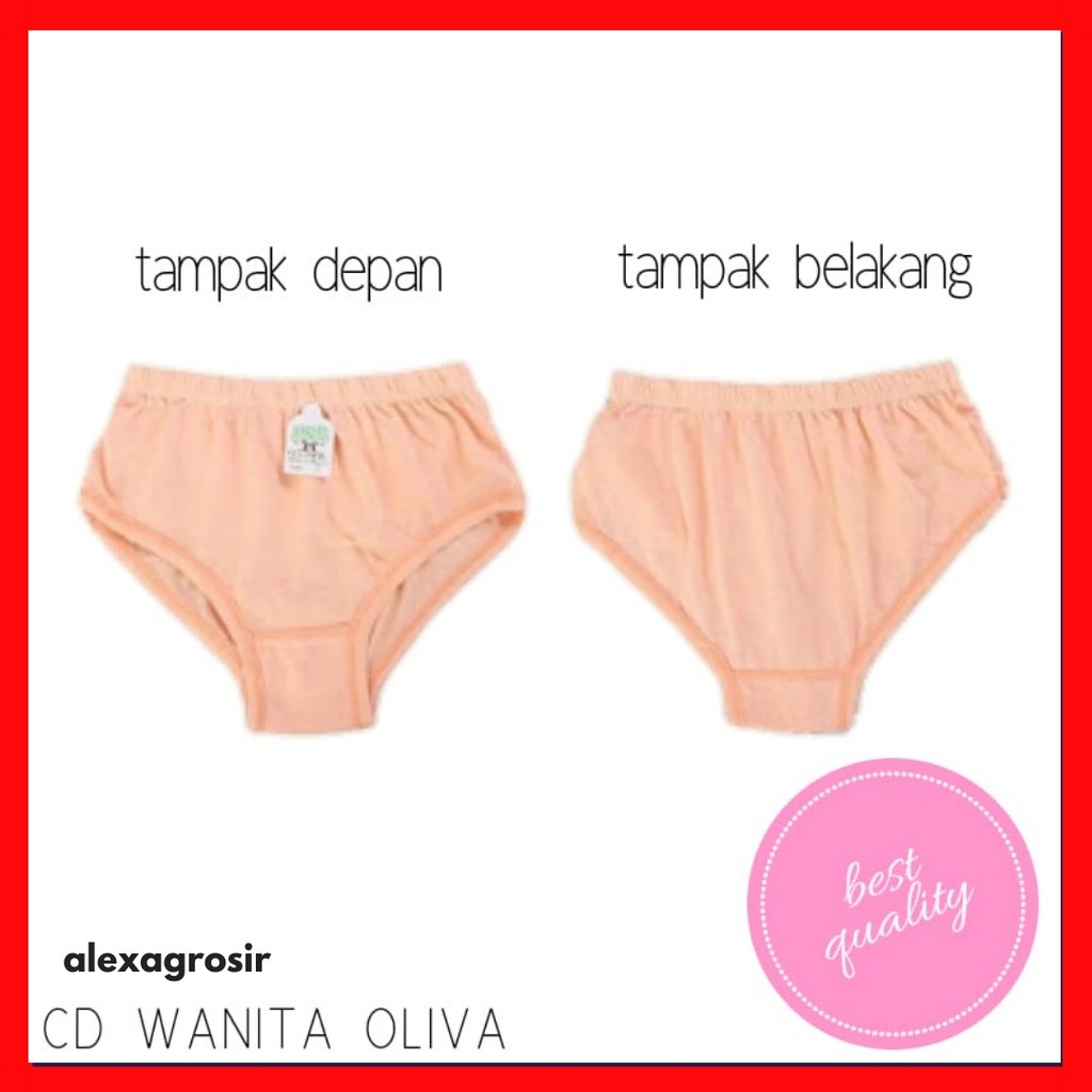 Celana Dalam CD Wanita OLIVA Lokal Bahan katun/ LINGERY size M L  XL 3L 4L