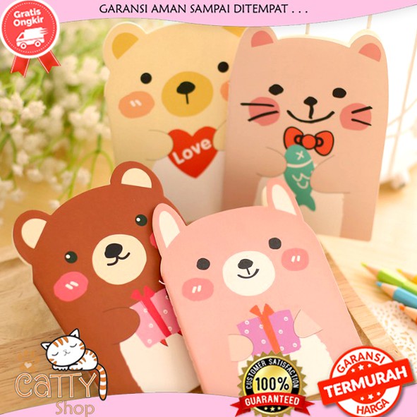 

CATTY NOTEBOOK MINI A6 BERUANG DAN KUCING / MINI BOOK BERUANG / BUKU KECIL / PERALATAN SEKOLAH