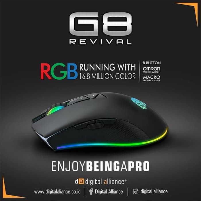 Mouse Digital Alliance G8 REVIVAL RGB Gaming Mouse