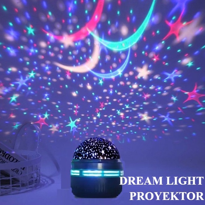 [SB] Lampu Dekorasi LED Proyektor Bulan Bintang/ Lampu DISCO / Lampu Tidur Anak / Lampu Kamar Anak Anak