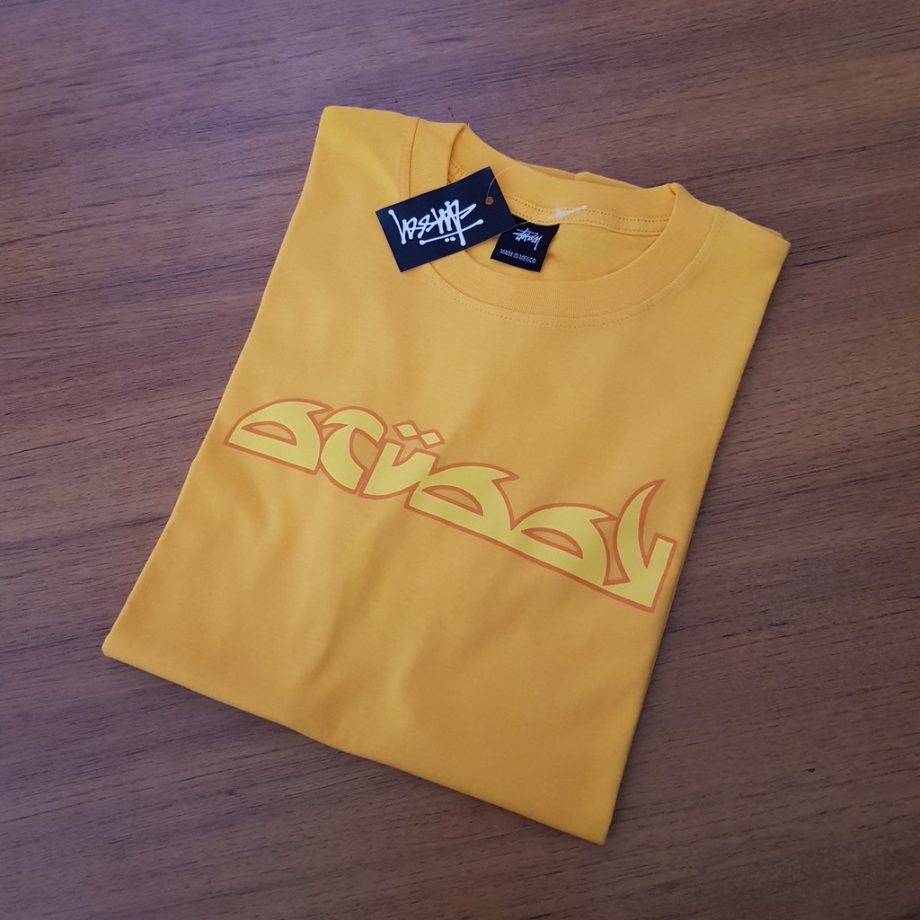 KAOS BAJU TSHIRT STUSSY FUTURE YELLOW