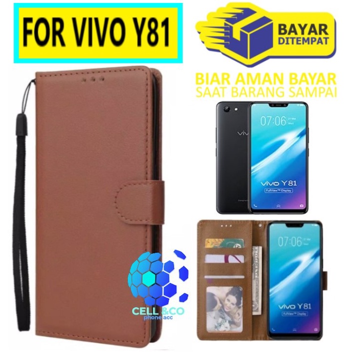 Flip cover VIVO Y81 Flip case buka tutup kesing hp casing hp flip case leather wallet