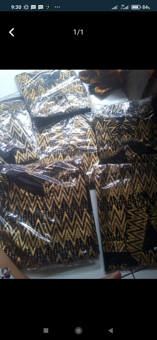 Couple Batik Keluarga || Setelan Couple Batik Ayah Ibu Anak Cewek