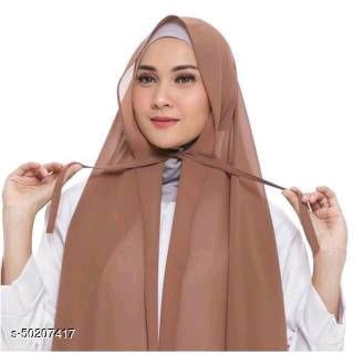 Krudung Pasmina Instan Moka-Brown