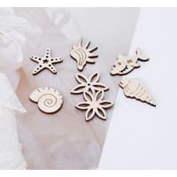 Wooden Embellishments - Marine life Shape Shape (25pcs)