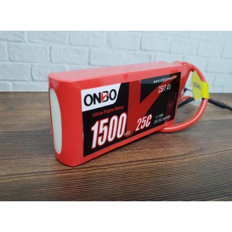 Lipo battery 2s 7.4v 1500mah 25-50c Onbo Power