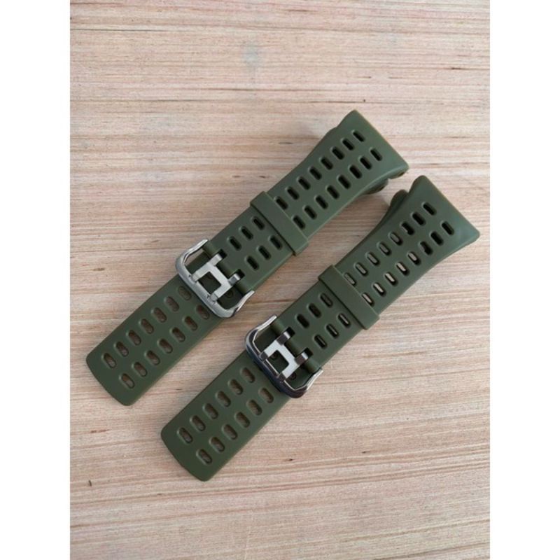 Tali strap jam Skmei 1994 rubber strap tali jam tangan SKMEI 1994 hijau hitam