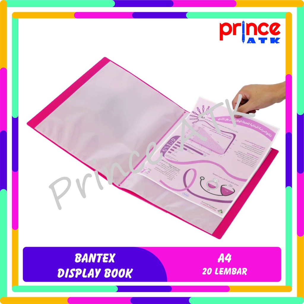 

BANTEX DISPLAY BOOK A4 ISI 20 POCKET #3143