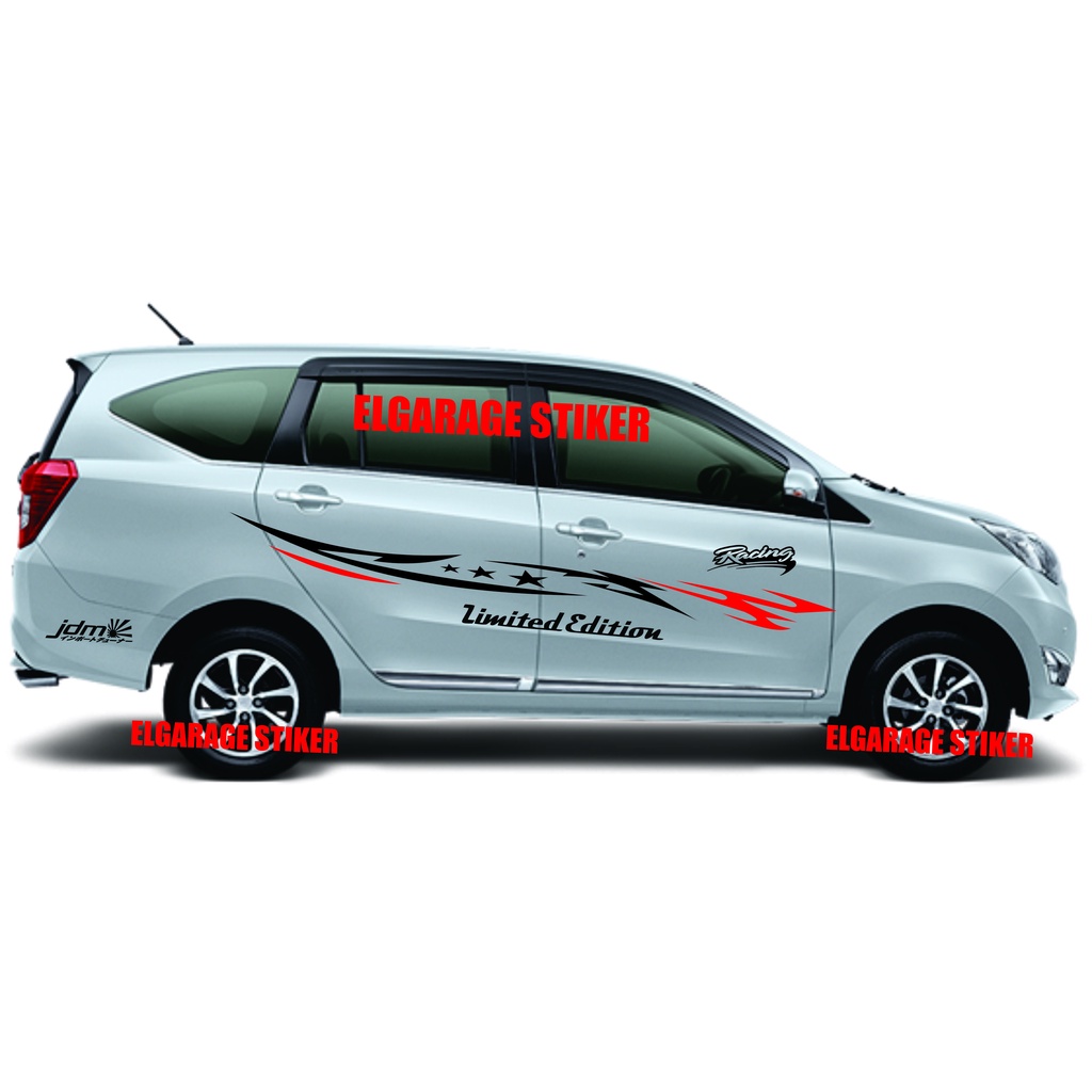 Stiker mobil calya cutting stiker body samping mobil calya stiker list mobil calya sigra avanza xeni