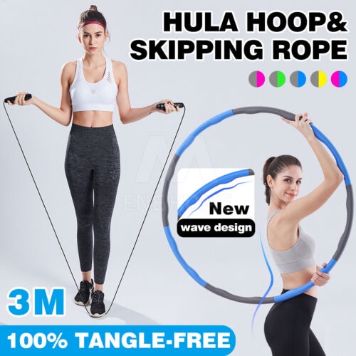 PROMO Alat Olahraga Fitnes  Hula Hoop Free Tali Skipping Alat Pengecil Pinggang -Termurah