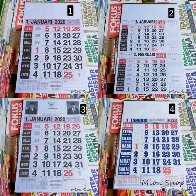 

KALENDER DINDING POLOS TAHUN 2024 - BERBAGAI PILIHAN