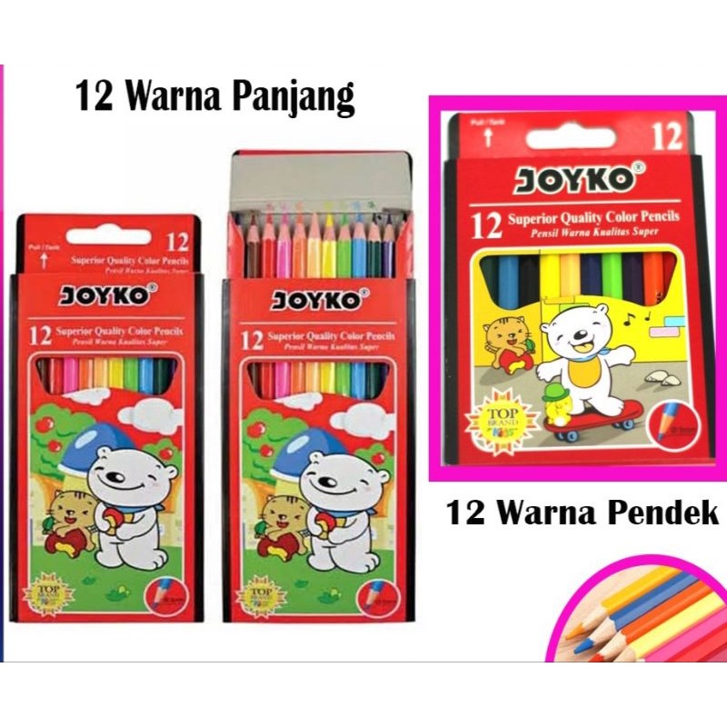 JOYKO PENSIL WARNA 12 WARNA