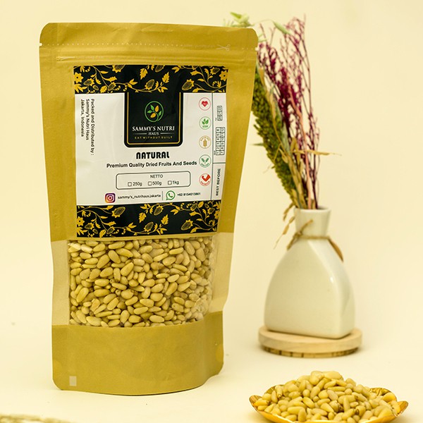 

500GM PINE NUTS NATURAL RAW & ROASTED(salted/unsalted)/kacang pinus