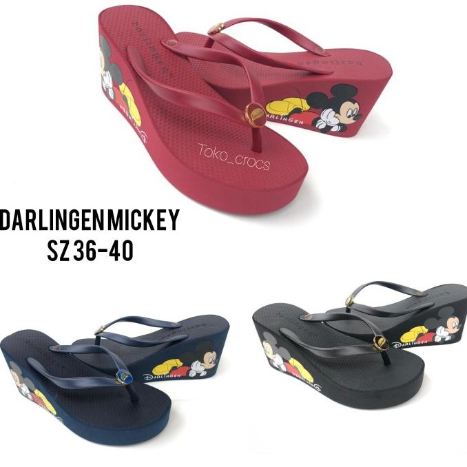 Sandal Wedges Darlingen Mickey 7 cm TERLAKU