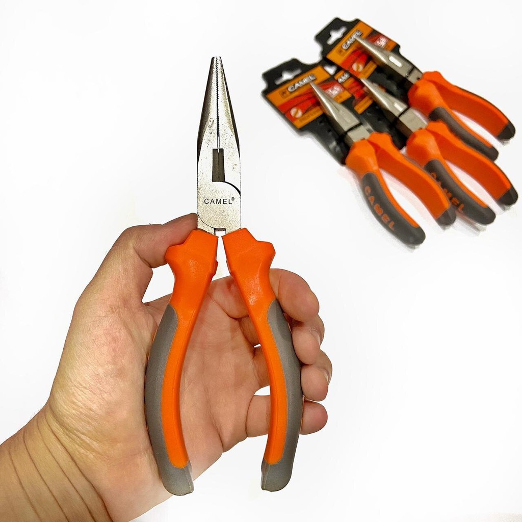 Tang Lancip 6&quot; Inch Putih / Tang Industri gagang karet fiber Camel