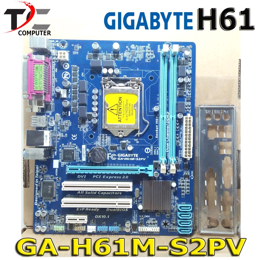 Mobo Mainboard Motherboard Intel LGA 1155 H61 Onboard GIGABYTE