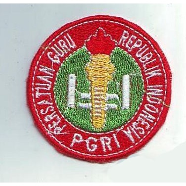 Logo Bordir PGRI patch satuan bordir komputer patch emblem PGRI