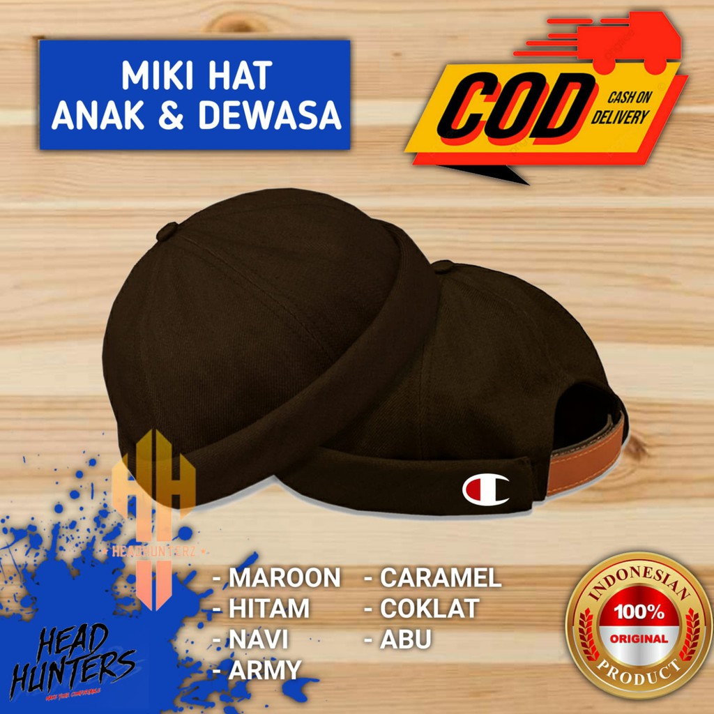 Topi Pria Dewasa Peci Miki Hat Champion Kualitas Import / Topi / Peci / Topi Pria / Miki hat