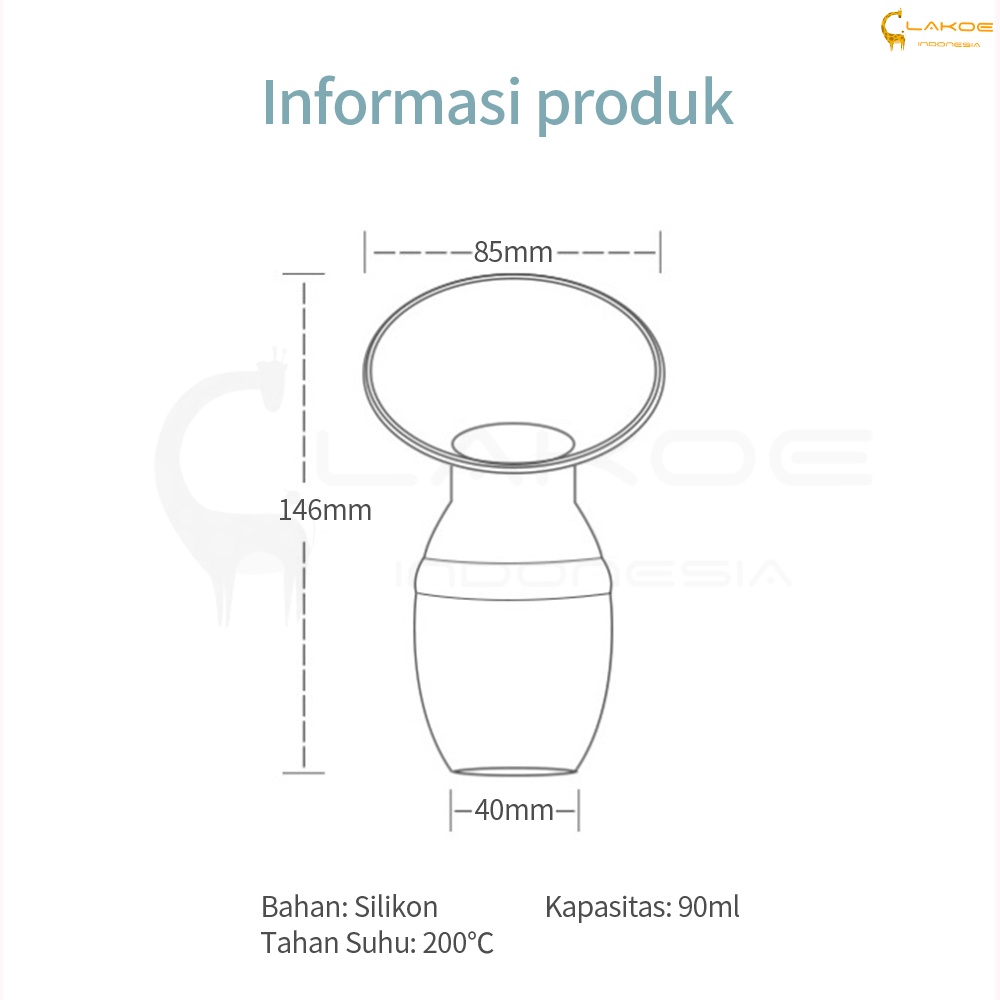 Pompa asi manual silikon - silicone breast pump