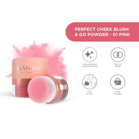 Hanasui Perfect Cheek Blush &amp; Go Powder Blush 2.5 gr