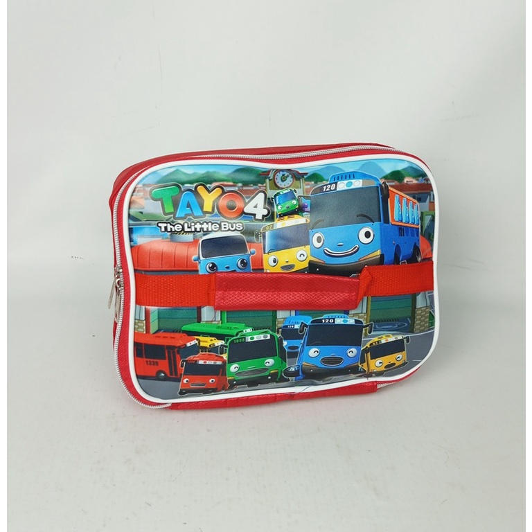 TAS BEKAL ANAK  KARAKTER TEMPAT BEKAL ANAK CEWEK COWOK LUNCH BOX INSULATED ALUMINIUM FOIL PENGHANGAT MAKANAN