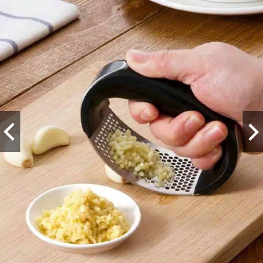 Penghancur Bawang Putih Stainless Garlic Press Alat Penghalus Bawang