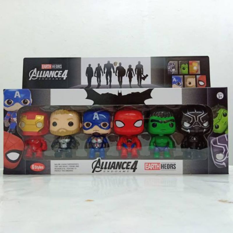 Superhero figure 6in1 Cartoon Figure Alliance 4 Endgame