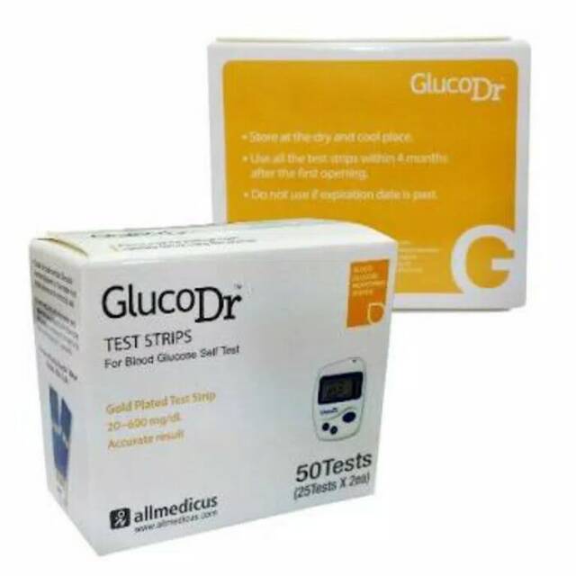 Strip Gluco Dr Bio Sensor isi 50pcs(2botol) GulucoDr