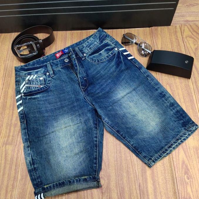 Celana Denim Pendek Adidas Original Import/Cln Jeans Pria Terndy Sz-27 Trilobashop