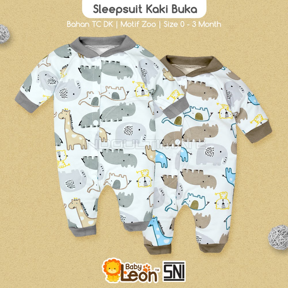 ZOO SERIES BABY LEON Perlengkapan Bayi Baru Lahir Newborn Jumper Jumsuit Jumpsuit Bayi Pakaian Bayi Celana Bayi Kaos Bayi Setelan Baju Bayi Topi Bayi Sarung Tangan Bayi Sarung Kaki Bayi DS-