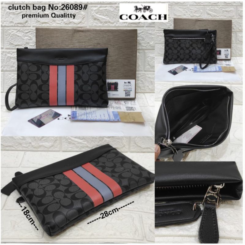 Clutch Coach Signature Tas Tangan Mirror Quality