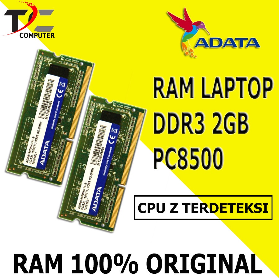 RAM MEMORY Laptop DDR3 2GB PC8500