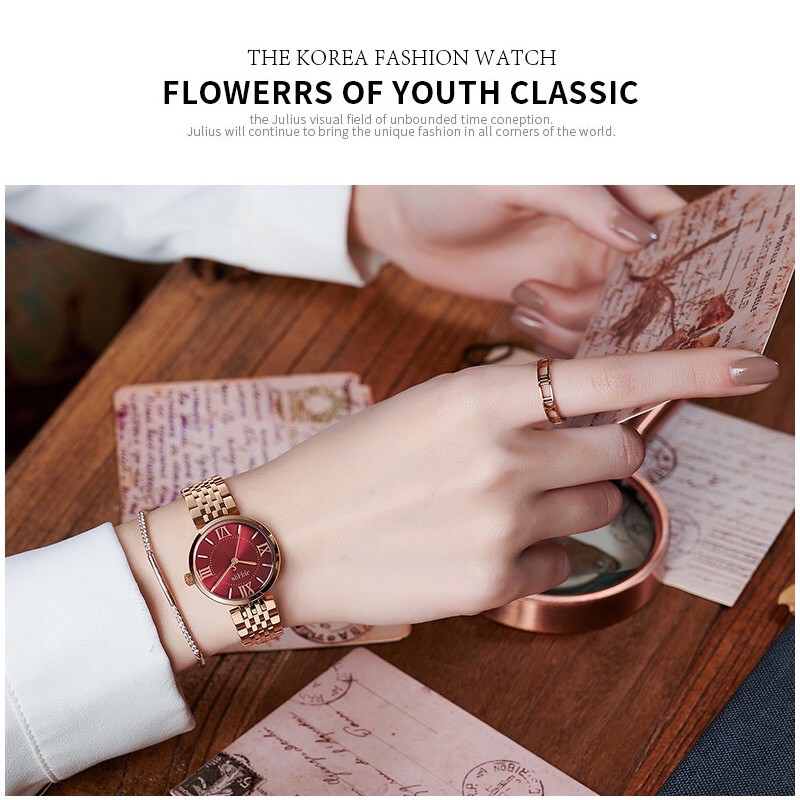 JULIUS JA-1282 Bagsomnia Korea Design Bulat Kecil Rantai