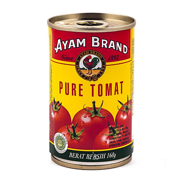 

AYAM BRAND Tomato Pure 150gr - Saus Tomat Murni Pasta Sauce Kaleng Kecil