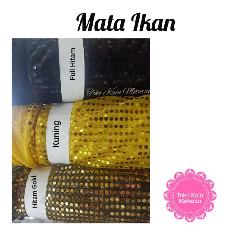 KAIN SEQUIN BIG PAYET / TILE MATA IKAN / LAMBORCI / CONFETTI