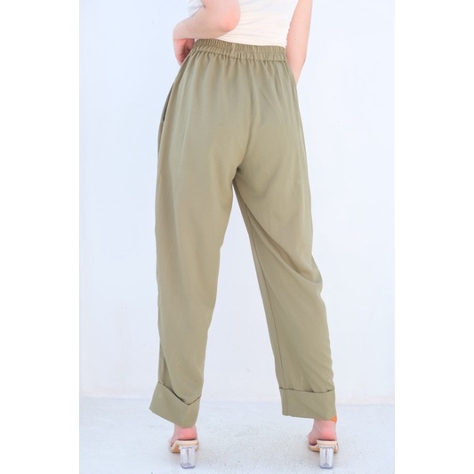 Double Button HW Pants